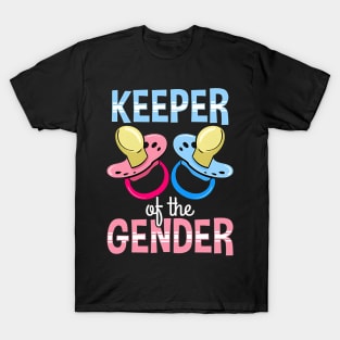 Keeper Of The Gender  Reveal Baby Announcement T-Shirt